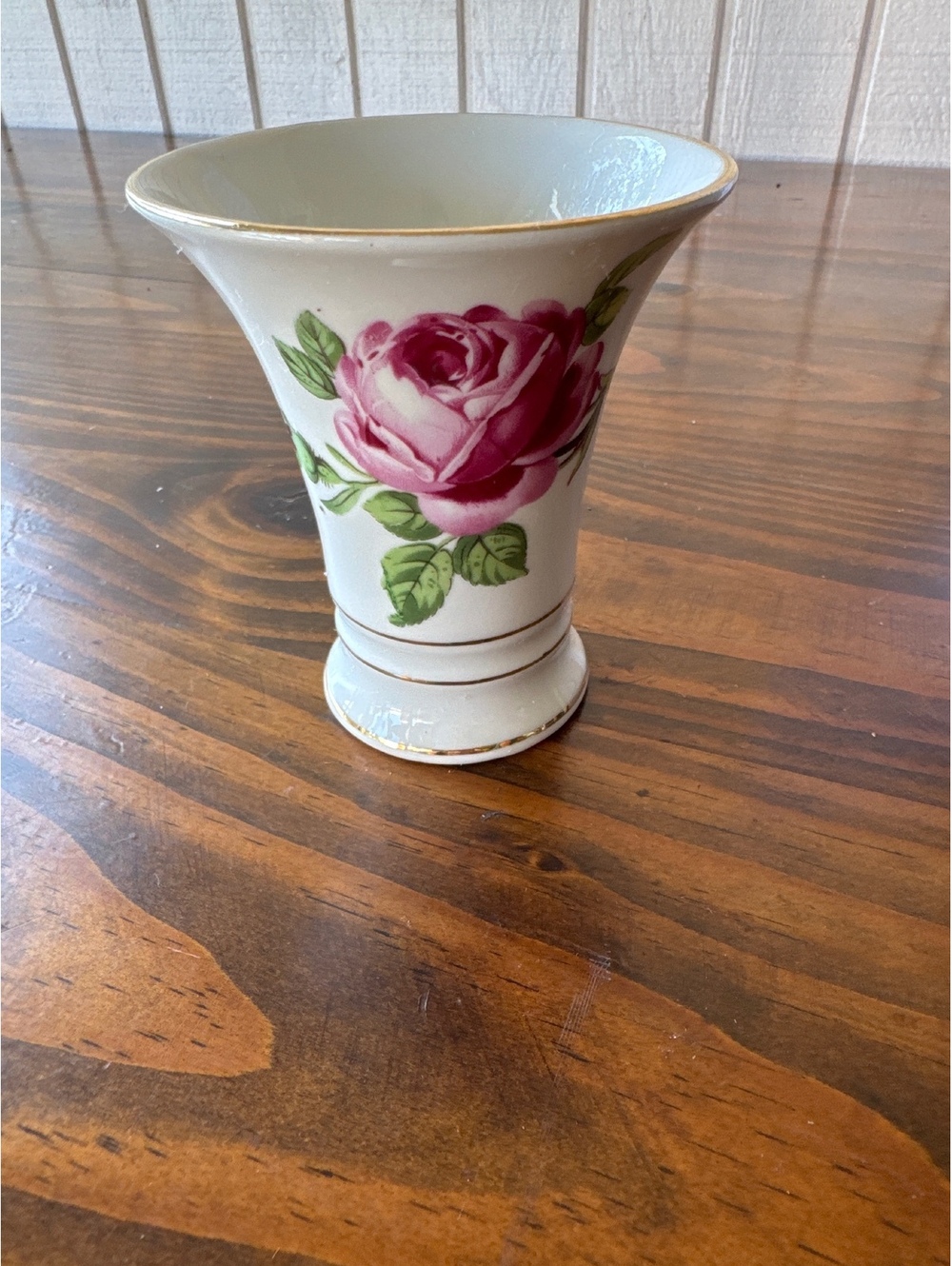 Vintage Schumann Germany Porcelain Floral Pedestal Vase